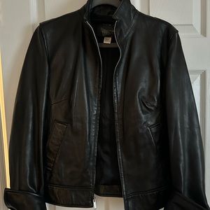 Banana Republic Black Leather Jacket